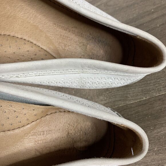 Ralph Lauren Camila Leather Penny Loafers Flat  Shoes Slip On - Ivory Size 8 B - Picture 7 of 10